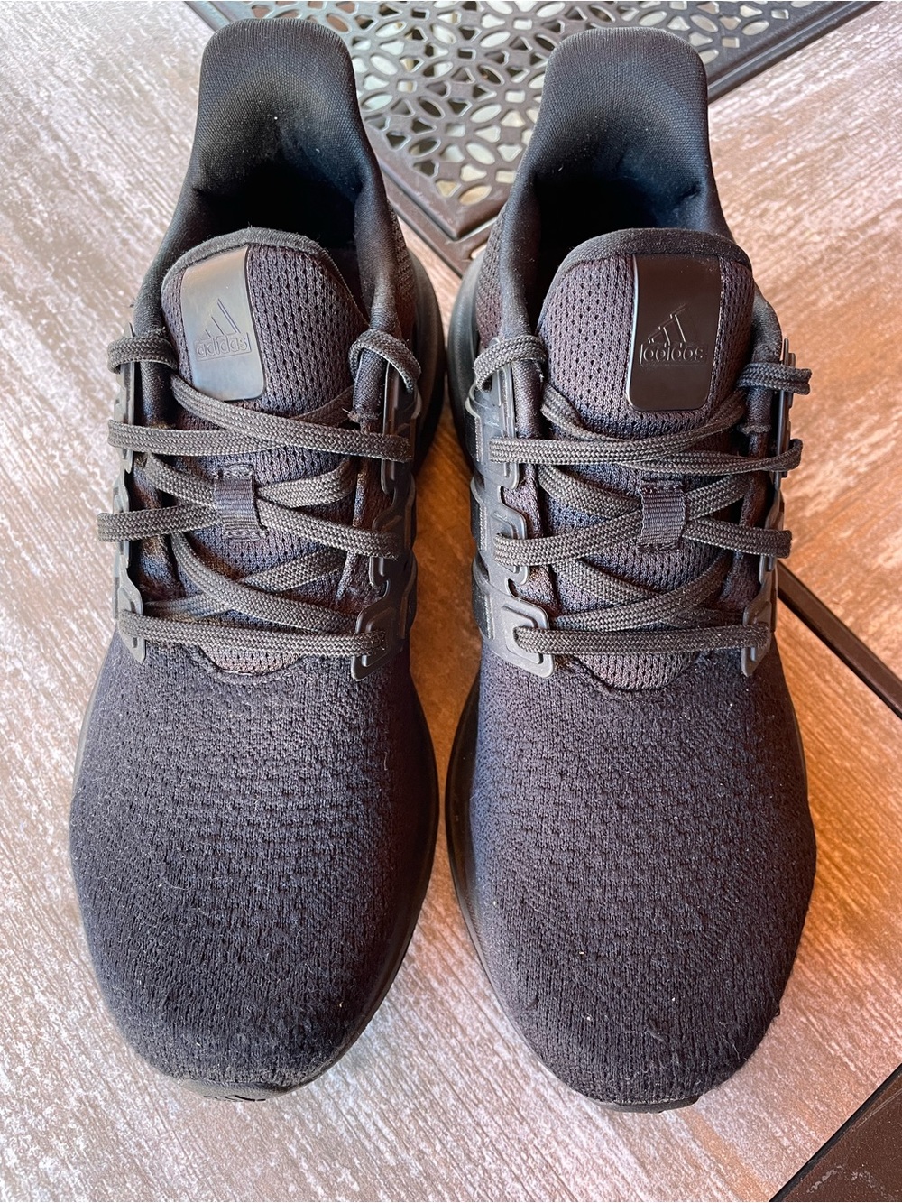 adidas Black Knit Lace-Up Women's Sneakers
